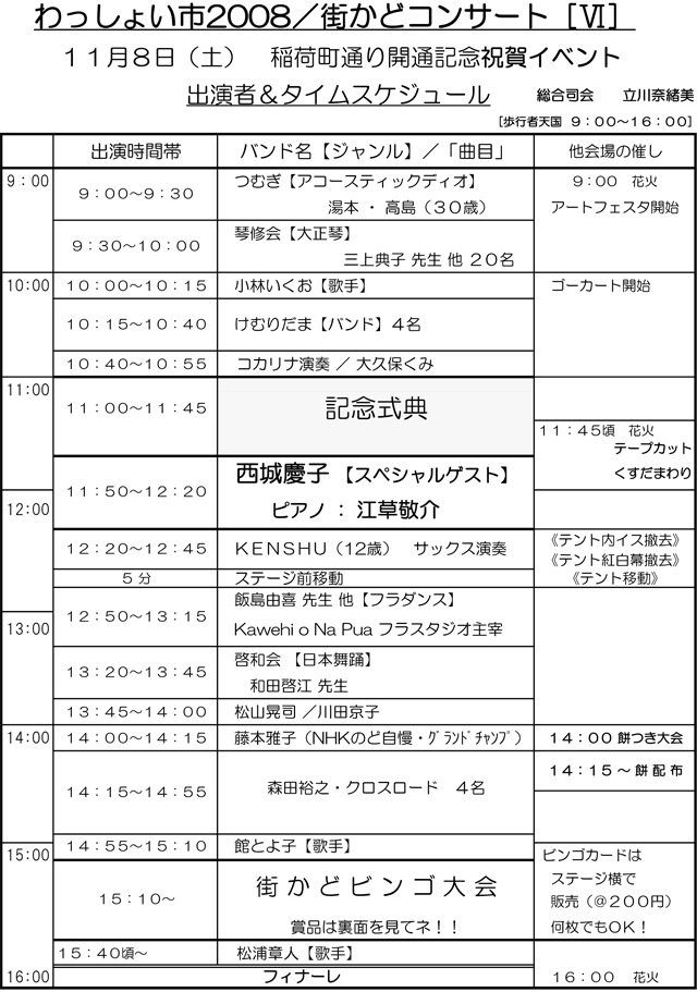 街かどコンサート