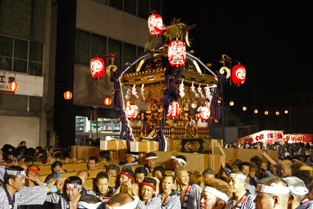 下館祇園まつり伊達神輿(平成神輿) [2009年8月1日撮影]