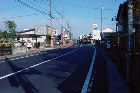 川島の旧国道50号 [2010年1月27日撮影]