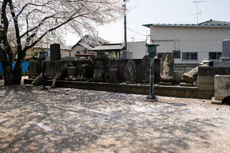 被災された中館観音寺 [2011年4月15日撮影]