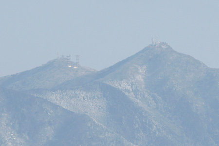 雪化粧の筑波山山頂 [2013年1月15日午後撮影]