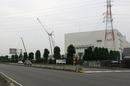 日本ハムの新工場建設工事 [2013年6月18日撮影]