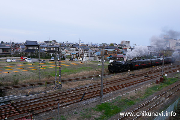 真岡鐵道ＳＬのプッシュプル運転 [2015年11月21日撮影]