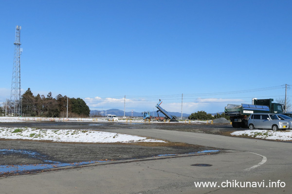 県西生涯学習センター東側の空き地の工事 [2016年1月19日撮影]