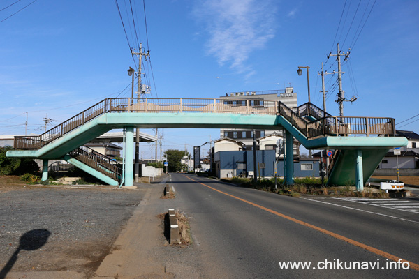 関城地区の歩道橋 [2016年10月27日撮影]