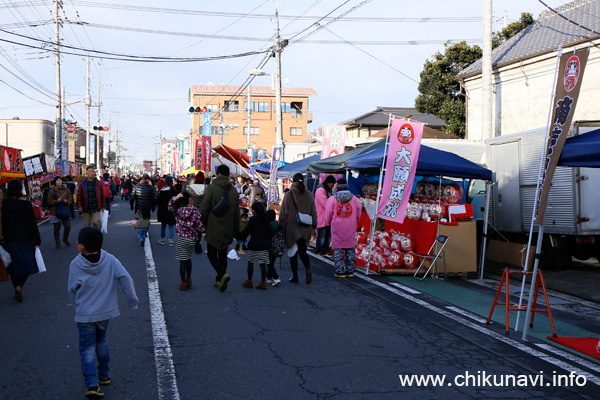 大町だるま市 [2017年1月9日撮影]