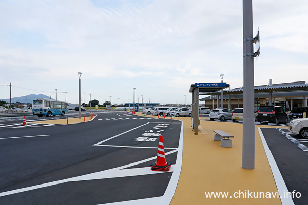 筑西市道の駅循環バスのバス停 [2019年9月12日撮影]