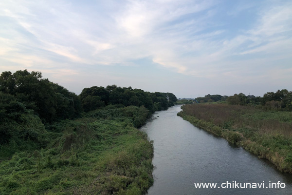 新常盤橋からの小貝川 [2022年9月27日撮影]