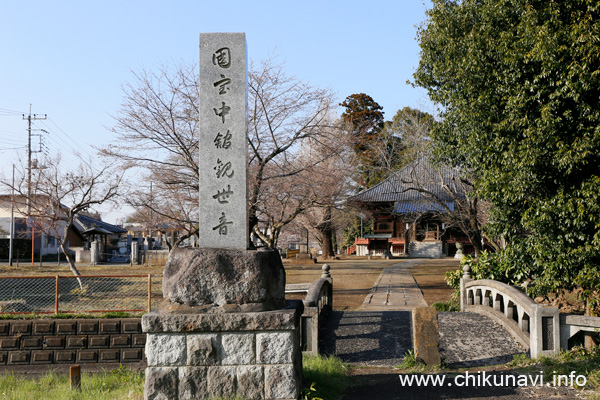 観音寺 (中館観音) のさくら [2023年3月20日撮影]