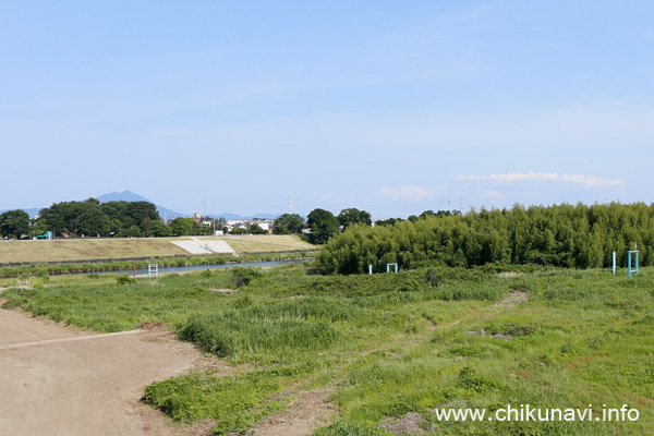 新川島橋から撮った鬼怒川 [2023年5月27日撮影]