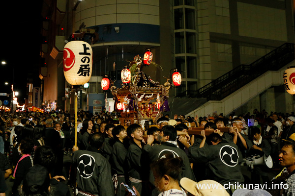 下館祇園まつり　上の原学園の神輿 [2023年7月29日撮影]