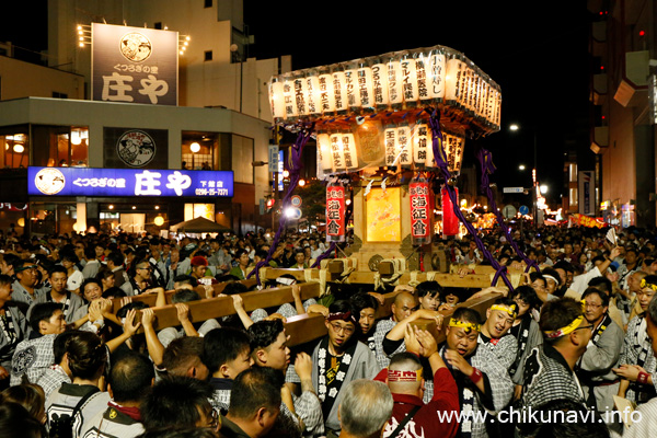 下館祇園まつり　海征會の神輿 [2023年7月29日撮影]