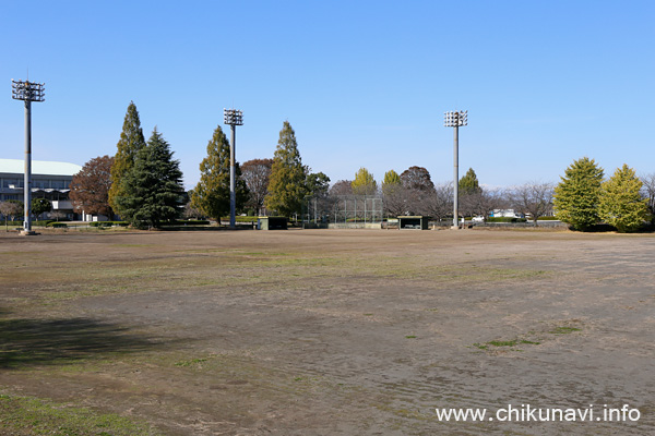 下館運動場 照明付ソフトボール場          [2023年11月16日撮影]