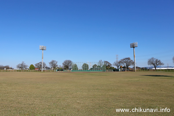 下館運動場 照明付野球場 [2023年11月16日撮影]