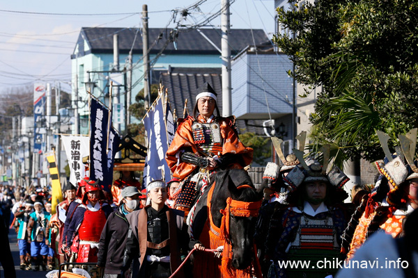 小栗判官まつり 武者行列 小栗判官公 [2023年12月3日撮影]