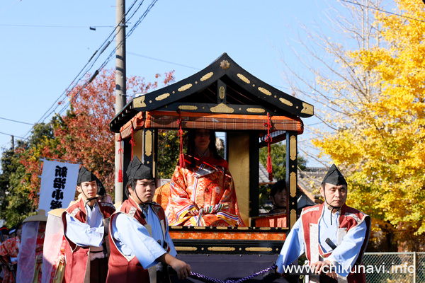 小栗判官まつり 武者行列 照手姫 [2023年12月3日撮影]