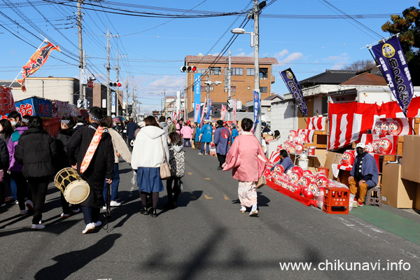 下館大町通りだるま市 [2024年1月8日撮影]