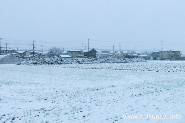 予想外の積雪 [2024年3月8日撮影]