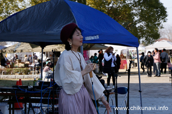 常総市出身のシンガーソングライター 石塚美咲さん [2024年3月16日撮影]