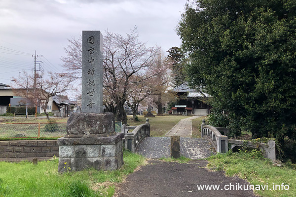 観音寺 (中館) の桜 [2024年4月5日撮影]