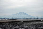 雪化粧の筑波山