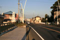 国道50号勤行大橋より横島方面を望む。