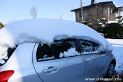 大雪の筑西市