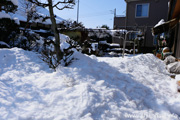 大雪の筑西市