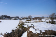 大雪の筑西市