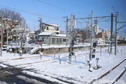 大雪の筑西市