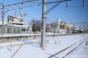 大雪の筑西市