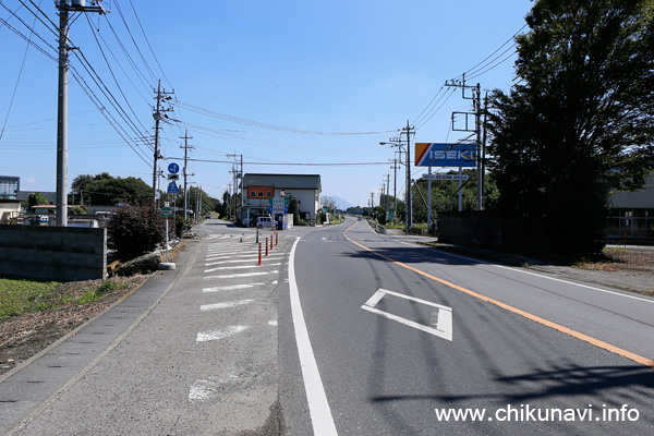 筑西市地域内運行バス 鬼怒商業高校入口 バス停留所