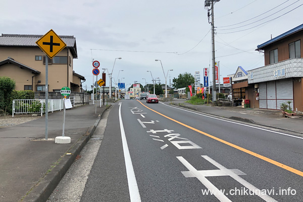 筑西市道の駅循環バス 勤行大橋東 バス停留所