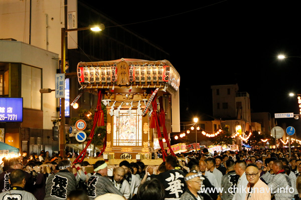 下館祇園まつり 福神会の万燈神輿 [2025年7月24日撮影]
