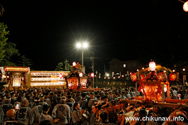 下館祇園まつり 羽黒神社御仮屋前での渡御 [2025年7月24日撮影]