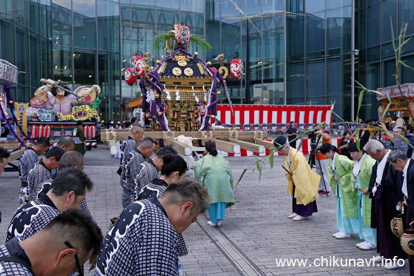 下館祇園まつり 渡御開始前の儀式 [2025年7月26日撮影]