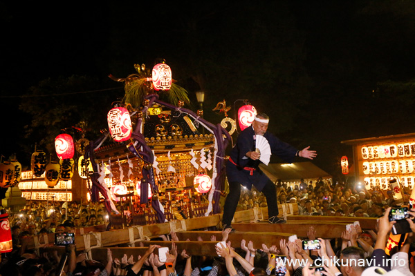 下館祇園まつり お宮入り終了間際の平成神輿 [2025年7月26日撮影]