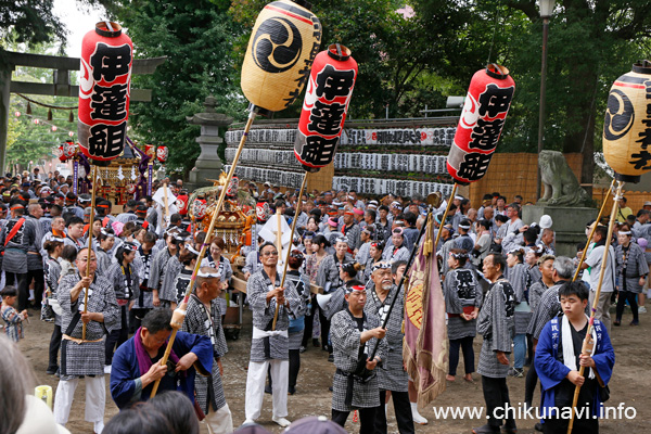 下館祇園まつり お宮入り開始前 [2025年7月27日撮影]