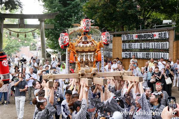 下館祇園まつり 姫神輿 (女神輿) こと玉依姫命 [2025年7月27日撮影]