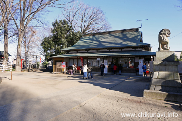 下館大町通り筑西だるま市の日の羽黒神社 [2026年1月12日撮影]