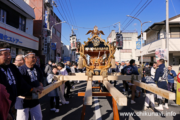 下館大町通り筑西だるま市 新春神輿渡御 [2026年1月12日撮影]