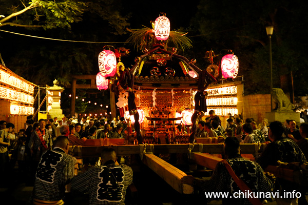 下館祇園まつり お宮入りを終えた平成神輿 [2026年7月25日撮影]