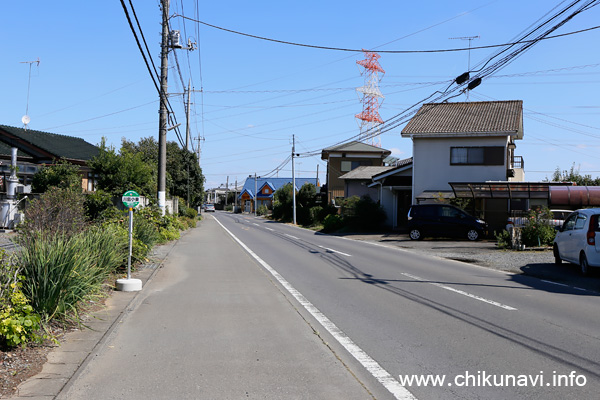 筑西市地域内運行バス 川島小東 バス停留所